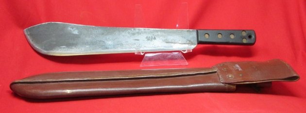  British WWII Machete & Leather Scabbard, 1945 — image 6