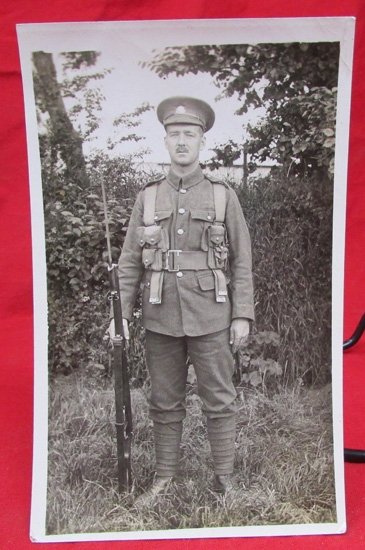  British WWI RPC, Armed Soldier, East Yorkshire Rgt. Alf 1914 — image 2