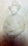 US Civil War CDV, Standing Armed Cavalryman
