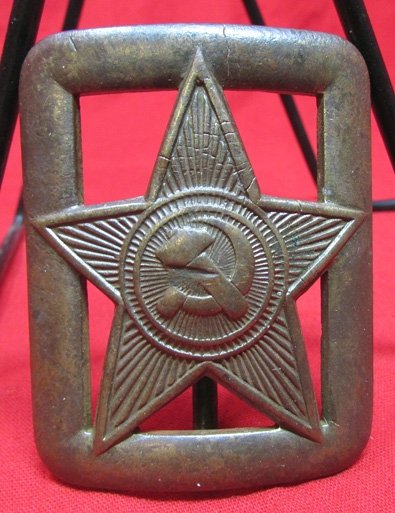  Soviet WWII, Officers Belt Buckle, Field Recovered — image 2