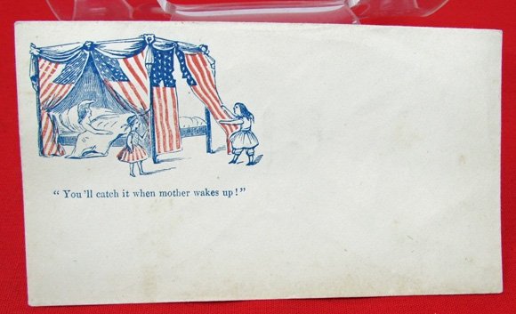  US Civil War Patriotic Envelope, Union Warning to the South — image 2