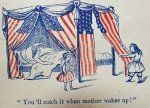 US Civil War Patriotic Envelope, Union Warning to the South