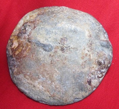  US Civil War Field Recovered Cartridge Box Sling Plate, Bullet, Prince George County VA.. — image 4