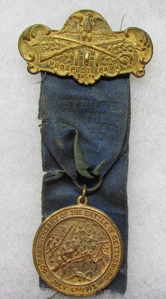  US Post Civil War, 50th Gettysburg Anniversary Medal, Brooklyn New York 1913 — image 2