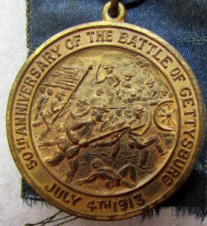  US Post Civil War, 50th Gettysburg Anniversary Medal, Brooklyn New York 1913 — image 4