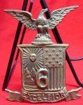 US Indian Wars Era, New York Helmet Plate, 6th Regiment