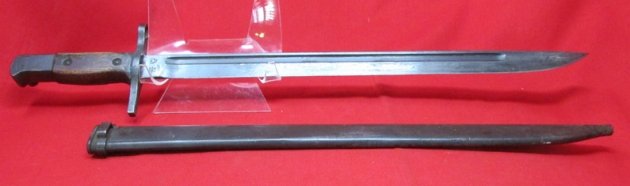  Japanese WWII Type 30 Bayonet and Scabbard, Tokyo Hourglass — image 3