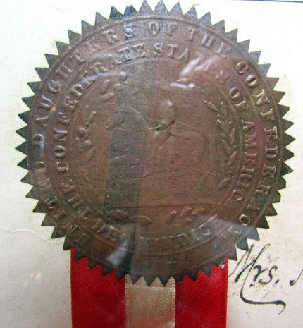  US Post Civil War UDC Membership Badge & Document, NC Soldier, 10th Bn NC Heavy Artillery — image 8
