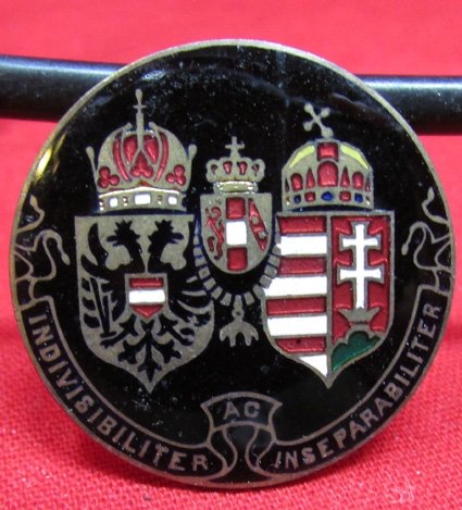  Austro-Hungarian WWI Era, Patriotic Badge, Inseperable, Indivisible — image 2