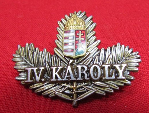  Hungarian WWI Era, IV Karoly Badge — image 2