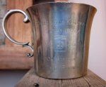 US Korean War Sterling Silver Presentation Cup, 82nd Airbone 1953