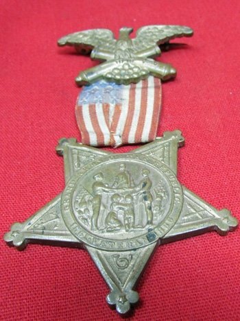  US Post Civil War, GAR Membership Medal, Edge Numbered — image 2
