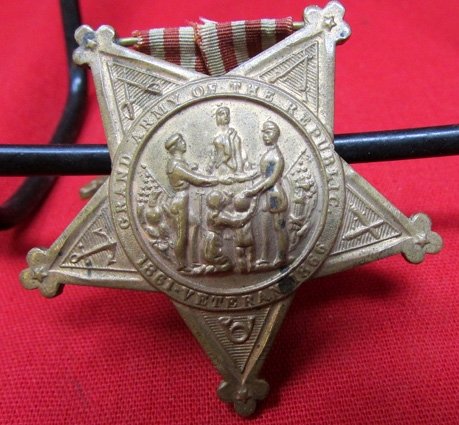  US Post Civil War, GAR Membership Medal, Edge Numbered — image 4