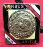 Austro-German WWI Patriotic Badge, 1914, Veribus Unitis