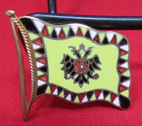  Austrian WWI Enameled Flag Pin — image 2