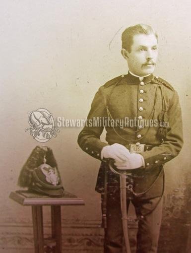  US Indian Wars Era Cabinet Card, Cavalry Private, Newburgh NY — image 3