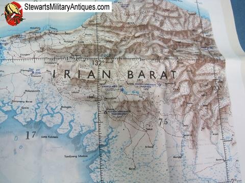  US Vietnam War Era USAF Silk Map, Banda Sea, ONC-M-12 — image 2