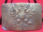 Russian WWI Brass Infantry Buckle, Field Recovered