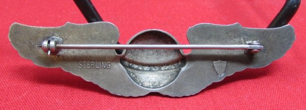  US WWII Navigator Wings, Sterling, Pinback, NS Meyer — image 3