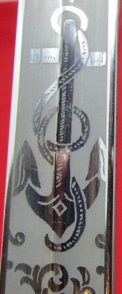  US Cold War Era, M1852 US Navy Officers Sword, German Mfg, Hillborn-Hamburger Retailer — image 10