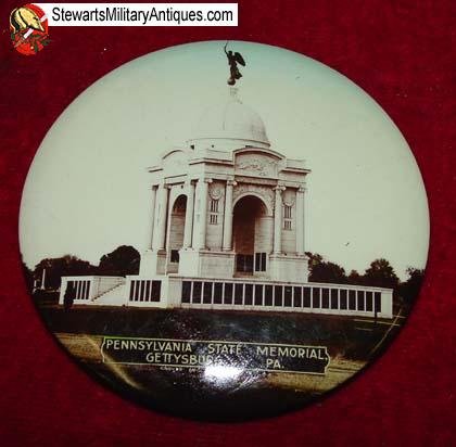  US Civil War, Gettysburg Pennsylvania State Monument, Souvenir Mirror — image 2