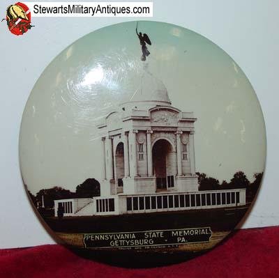  US Civil War, Gettysburg Pennsylvania State Monument, Souvenir Mirror — image 3
