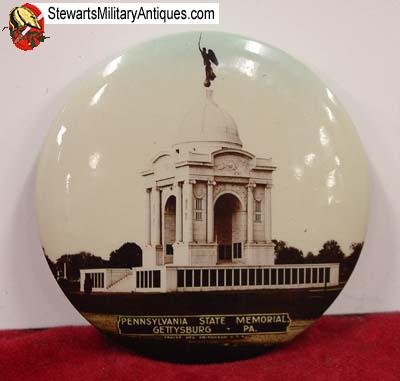  US Civil War, Gettysburg Pennsylvania State Monument, Souvenir Mirror — image 4