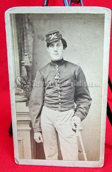  US Civil War CDV, Armed NY Cavalryman — image 2