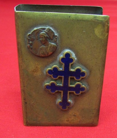  French WWI Cross of Loraine Matchsafe — image 2