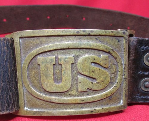  US Indian War, Spanish-American War, M1874 Enlisted Belt & Buckle — image 3