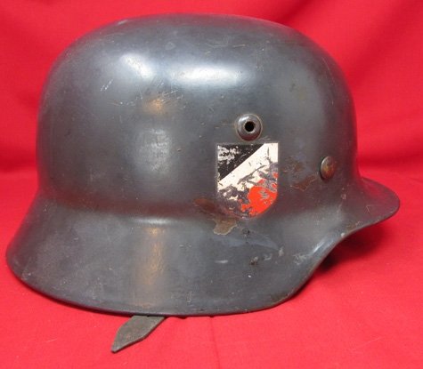  German WWII Luftwaffe Drooptail Eagle M1935, Double Decal Helmet Q64, Unit Marked JG334, Plus 3 Volume Set JG 53 'Pik As' — image 6