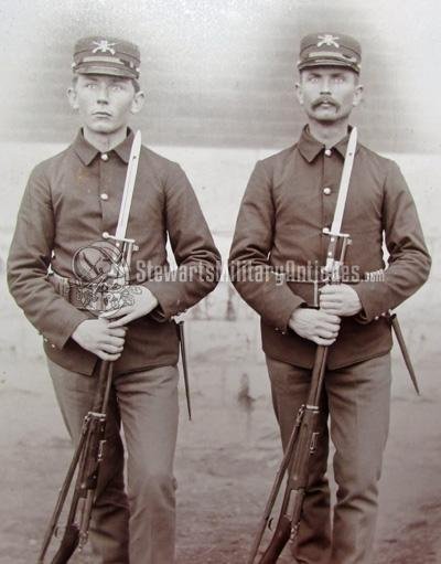  US Spanish American War Cabinet Card Set,30-40 Krag Rifles, 22nd US Inf'y — image 3