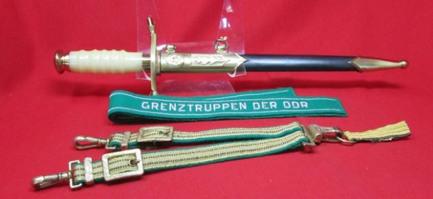  East German Cold War Border Guard General Officers Dagger & Fitted Case — image 3