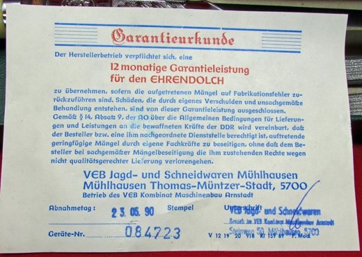  East German Cold War Army-Air Force Officers Dagger Set in Box — image 4