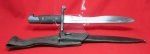 Spanish WWII M1941 Mauser Bayonet and Leather Frog