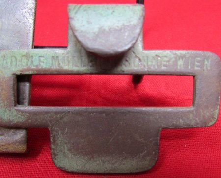  Austrian WWI Brass Enlisted Buckle Field Recovered With Keeper — image 3