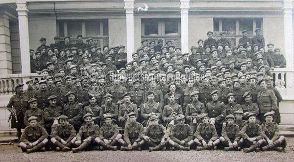  British WWI RPC Group Photo Lot, Scots Guards, Scottish Rifles (3 Cards) — image 5