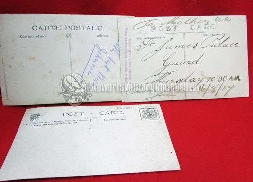  British WWI RPC Group Photo Lot, Scots Guards, Scottish Rifles (3 Cards) — image 6