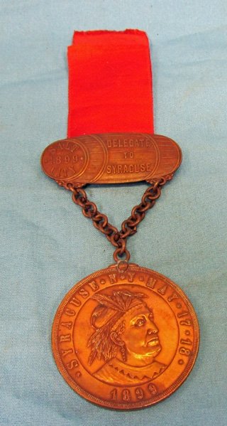  US Post Civil War GAR Delegate Medal, Syracuse NY 1899 — image 2