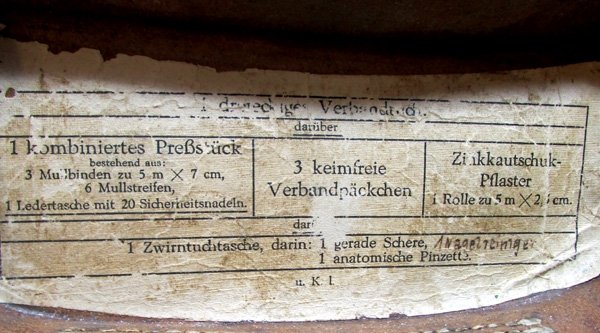  German WWII Medic Pouch with Contents, 1935 — image 6