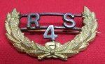 US Ca 1908 US Army Collar Insignia, Recruiting Service 4