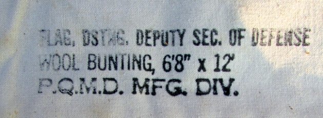  US WWII-Korean War Era, Deputy Secretary of Defense Flag, 6.8 x 12 Feet — image 5