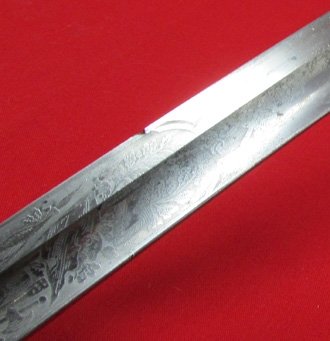  German Imperial Era, Prussian Artillery Officers Sword, Triple Etched, WKC — image 9