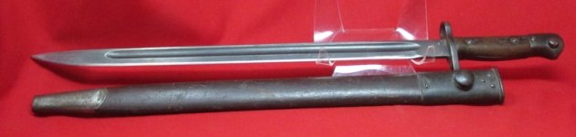  British WWII M1907 Bayonet & Scabbard, Australian Mfg — image 6