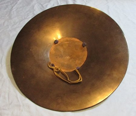  Japanese Late Edo Period, Jingasa Samurai Helmet, Smooth Finish — image 4