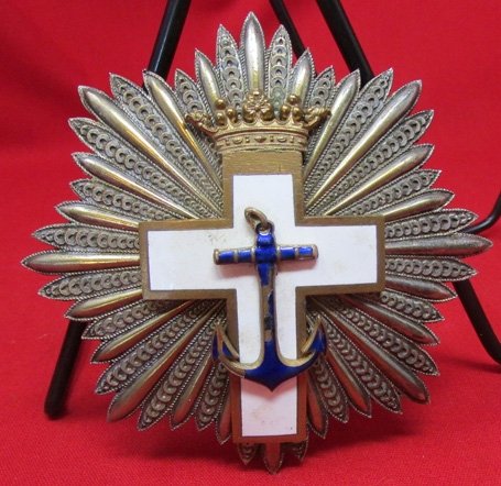  Spain Order of Naval Merit Breast Star — image 2