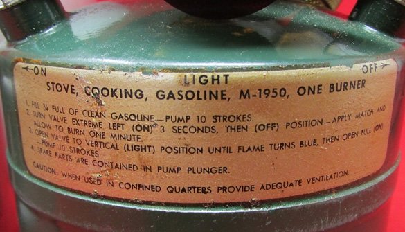  US Korean War Individual Coleman Cooking Stove — image 5