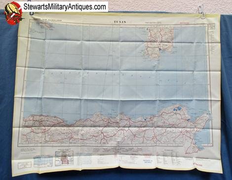  British Korean War RAF Cloth Map, Marseille & Tunis — image 4