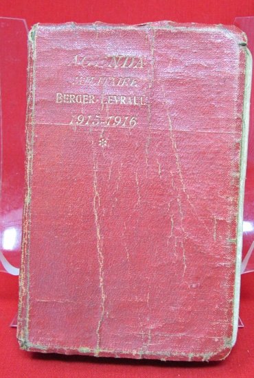  French WWI Officers-NCO'S Duty Book, Agenda Militaire, 1915-1916 — image 2