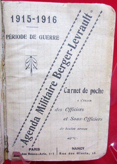  French WWI Officers-NCO'S Duty Book, Agenda Militaire, 1915-1916 — image 3